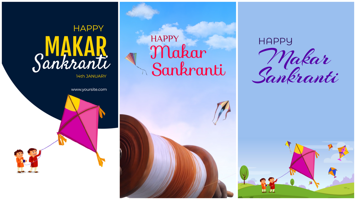 Download High Quality Makar Sankranti Video Templates for Free Download