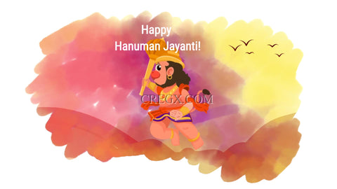 Hanuman Janmotsav Greetings Video Template