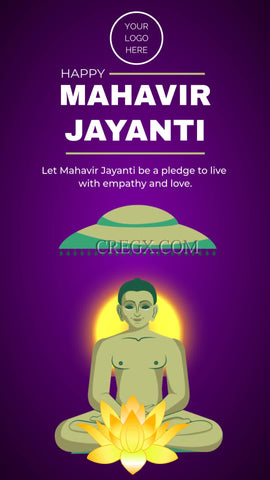 Mahavir Jayanti Greetings Video Template