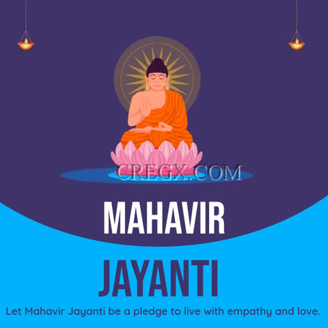 Mahavir Jayanti Wishes Video Template