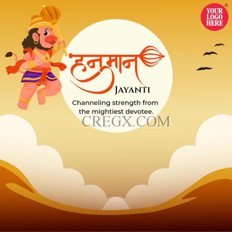 Hanuman Jayanti Greetings Video Template
