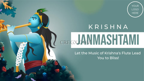 Krishna Janmashtami Greetings Video Template