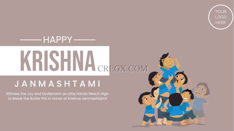 Happy Krishna Janmashtami Video Template