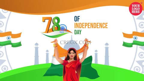 78 Years of India Independence Day Wishes Video Template