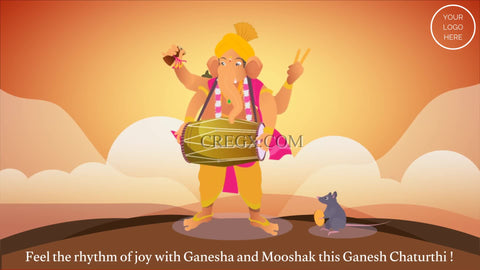 Ganesh Chaturthi Greetings Video Template