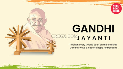 Gandhi Jayanti Wishes Video Template