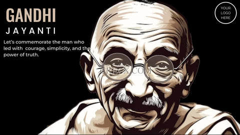 Gandhi Jayanti Greetings Video Template