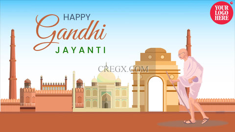 Happy Gandhi Jayanti Video Template