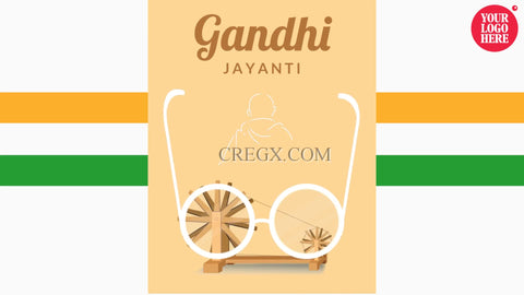 Gandhi Jayanti Greetings Video Template