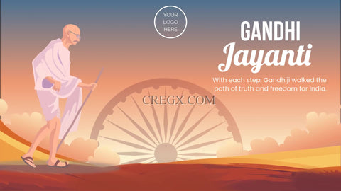 Gandhi Jayanti Video Template