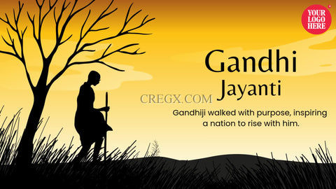 Gandhi Jayanti Wishes Video Template