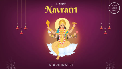 Navratri | Siddhidatri Video Template