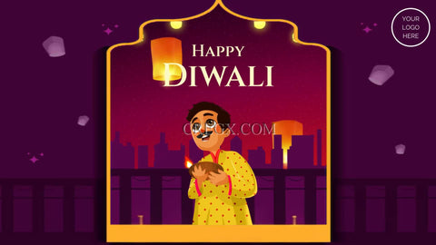 Diwali Greetings Video Template