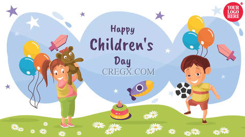 Happy Childrens Day Video Template