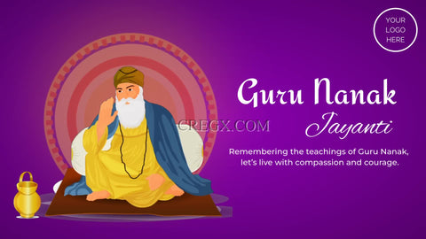 Guru Nanak Jayanti Greetings Video Template