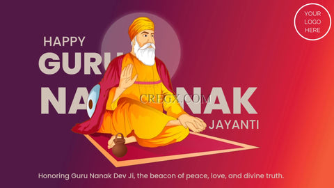 Guru Nanak Jayanti Greetings Video Template