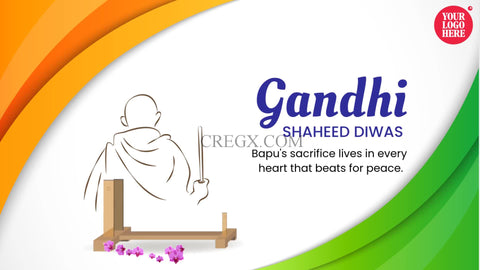 Mahatma Gandhi Shaheed Diwas Video Template