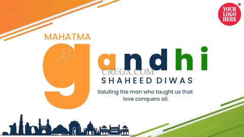 Mahatma Gandhi Shaheed Diwas Video Template