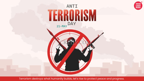 Customizable Anti Terrorism Day Video Template
