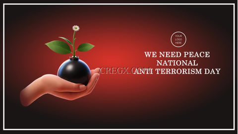 Editable Anti terrorism day Video Template