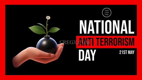 Customizable Anti Terrorism Day Video Template