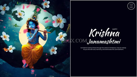 Krishna Janmashtami Video Template