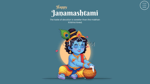 Krishna Janmashtami Video Template