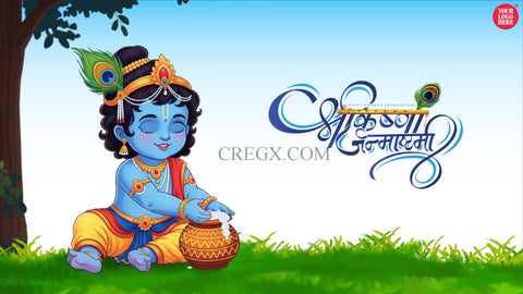 Krishna Janmashtami Greetings Video Template