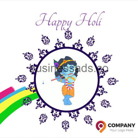Holi Wishes Video Template