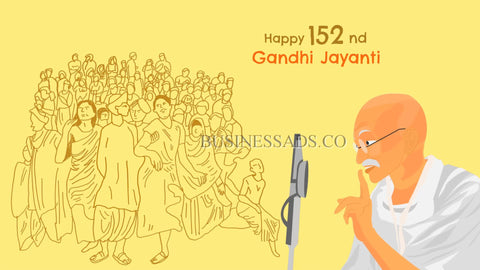 Gandhi Jayanti Greetings Video Template