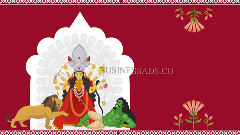 Navratri Video Template | Subho Astami Video Template