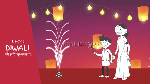 Choti Diwali Greetings Video Template