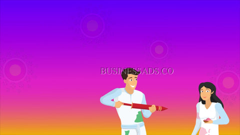 Holi Greetings Video Template