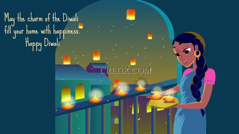 Diwali Wishes Video Template