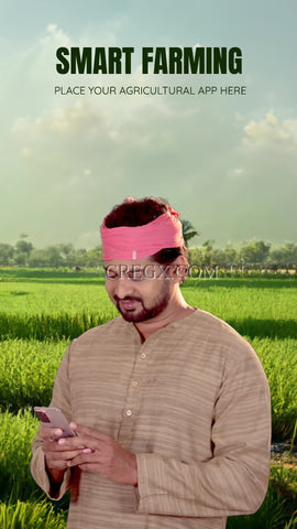 Farmer using Online App