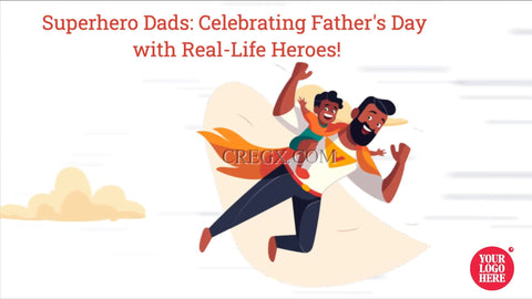 Father is the super hero- Father's day video template