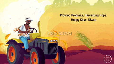 Kisan Diwas Video Template